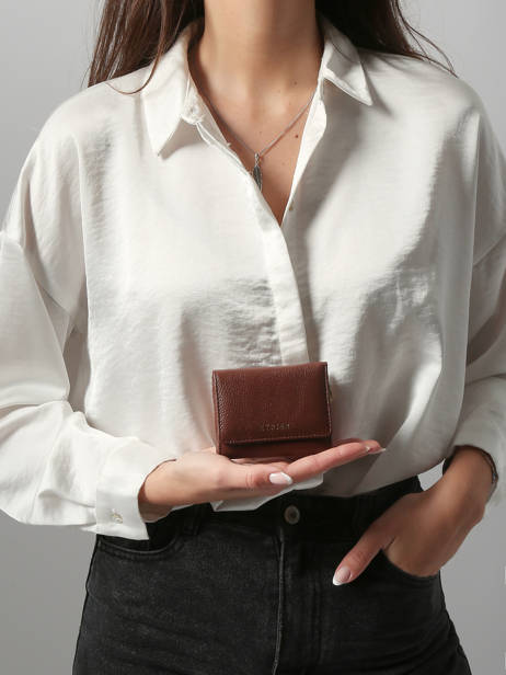 Portemonnee S Tradition Leder Etrier Bruin tradition ETRA095S ander zicht 1